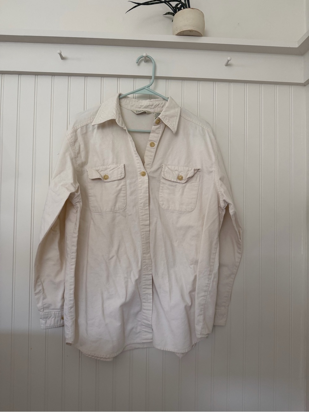 Vintage Eddie Bauer “Legends” Cream Flannel